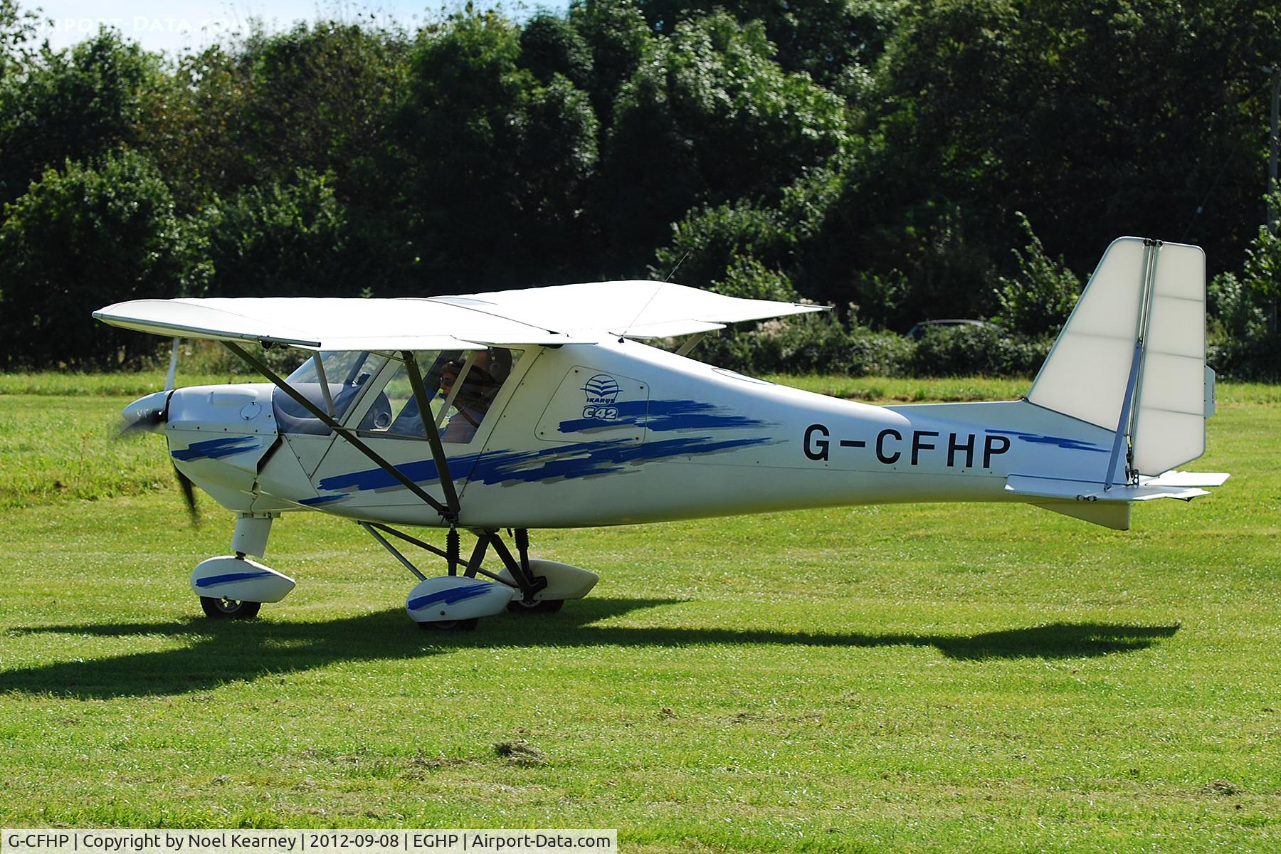 G-CFHP, 2008 Comco Ikarus C42 FB80 C/N 0805-6972, Photographed at the Popham Vintage Fly-in Sept '12.