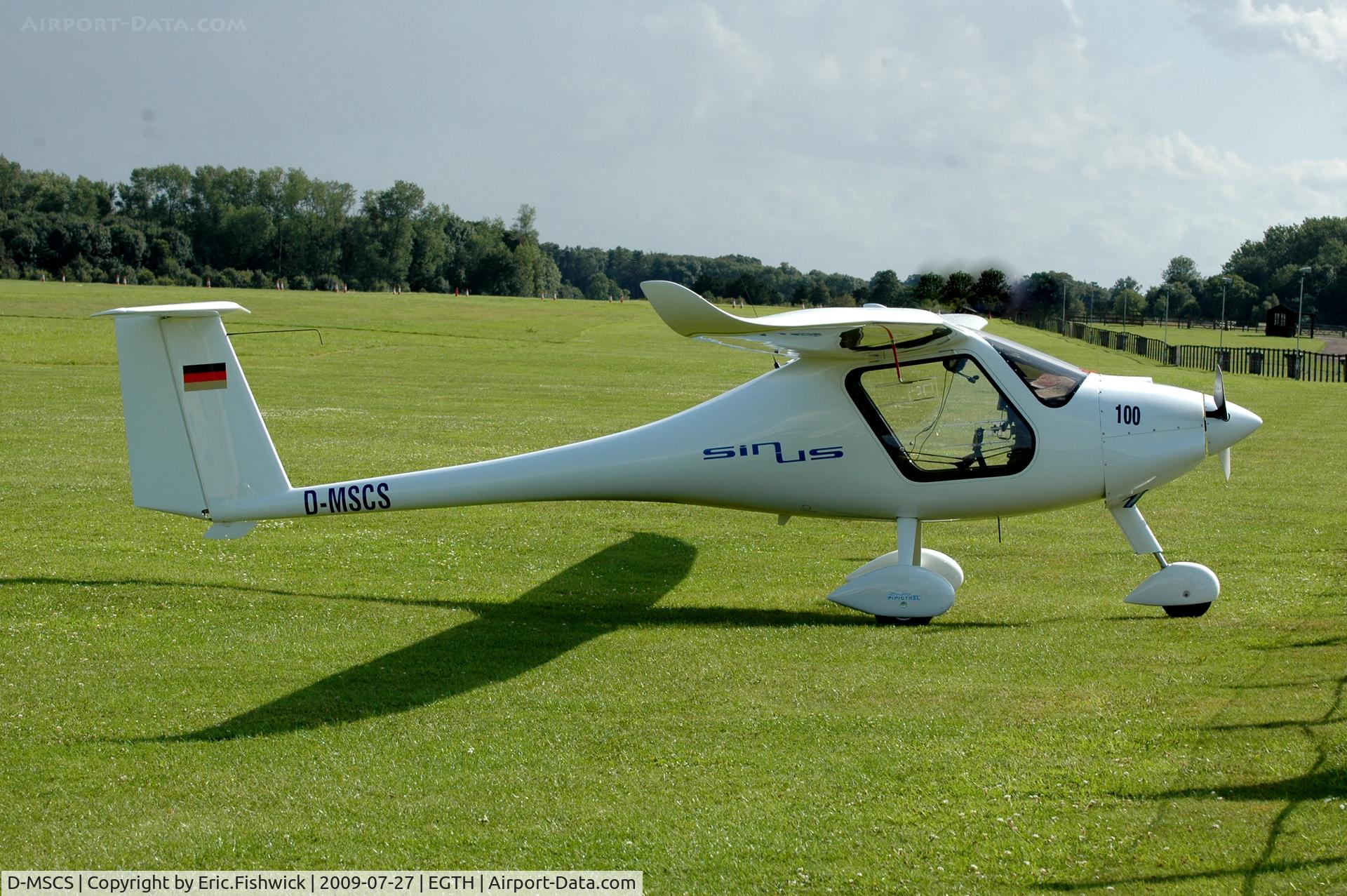 D-MSCS, Pipistrel Sinus UL C/N 0249, No.100 - D-MSCS Pipistrel Sinus UL Motorglider- Tour de France ULM 2009 - Anniversaire Louis Bleriot