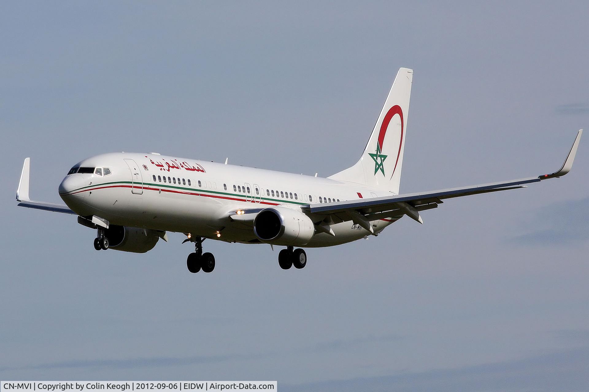 CN-MVI, Boeing 737-8KB BBJ C/N 37545, Seen landing at Dublin.