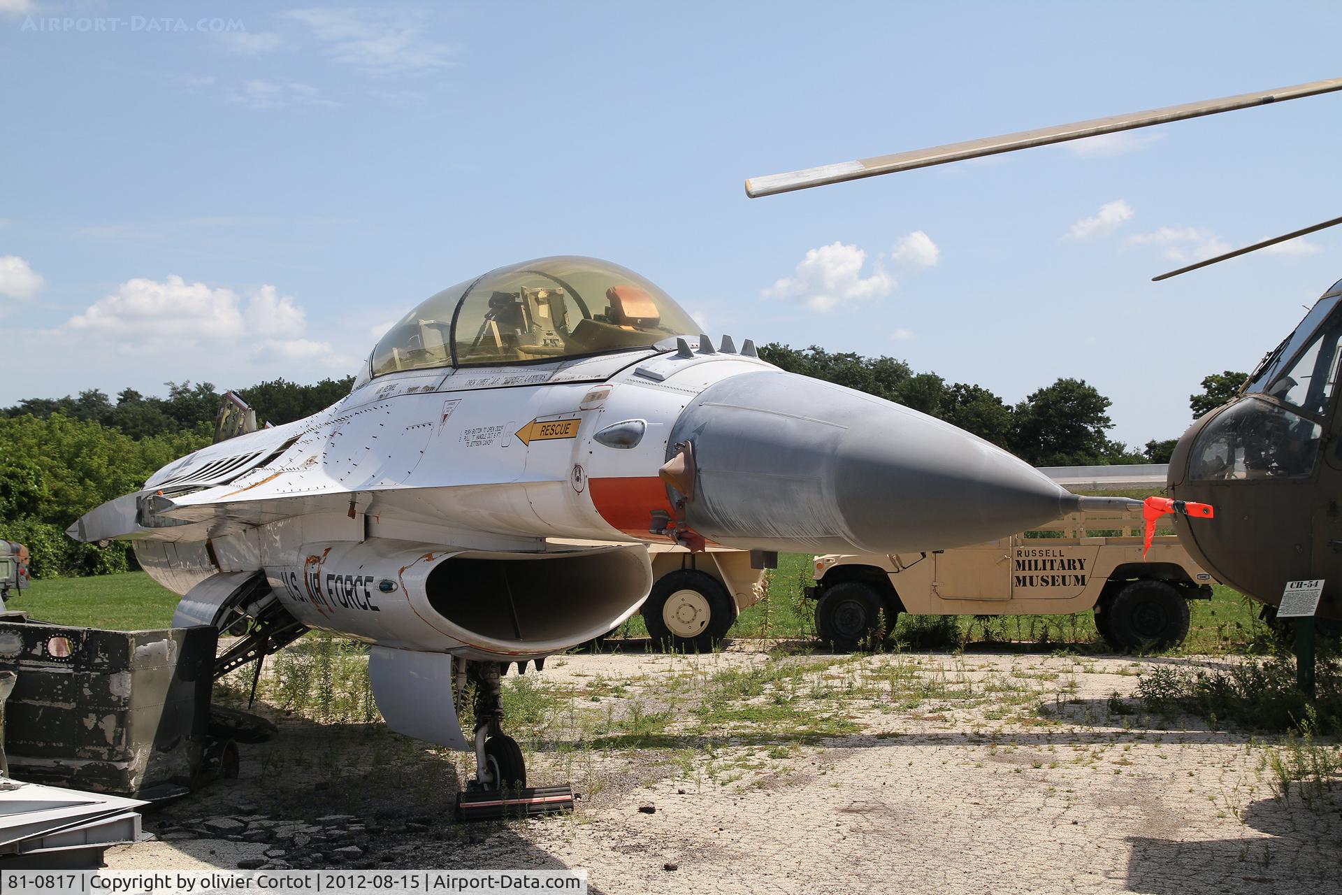 81-0817, 1981 General Dynamics F-16B/ADF Fighting Falcon C/N 62-86, Now part of the russel military museum