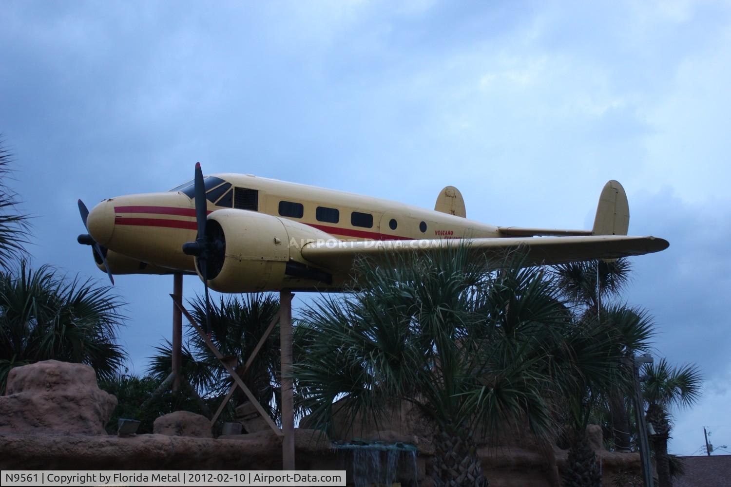 N9561, Beech UC-45J Expeditor C/N 67305, Beech UC-45J in a mini golf on Daytona Beach