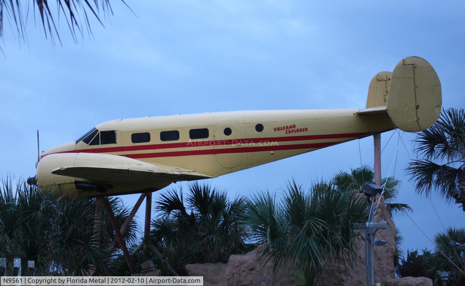 N9561, Beech UC-45J Expeditor C/N 67305, Beech UC-45J in a mini golf in Daytona Beach