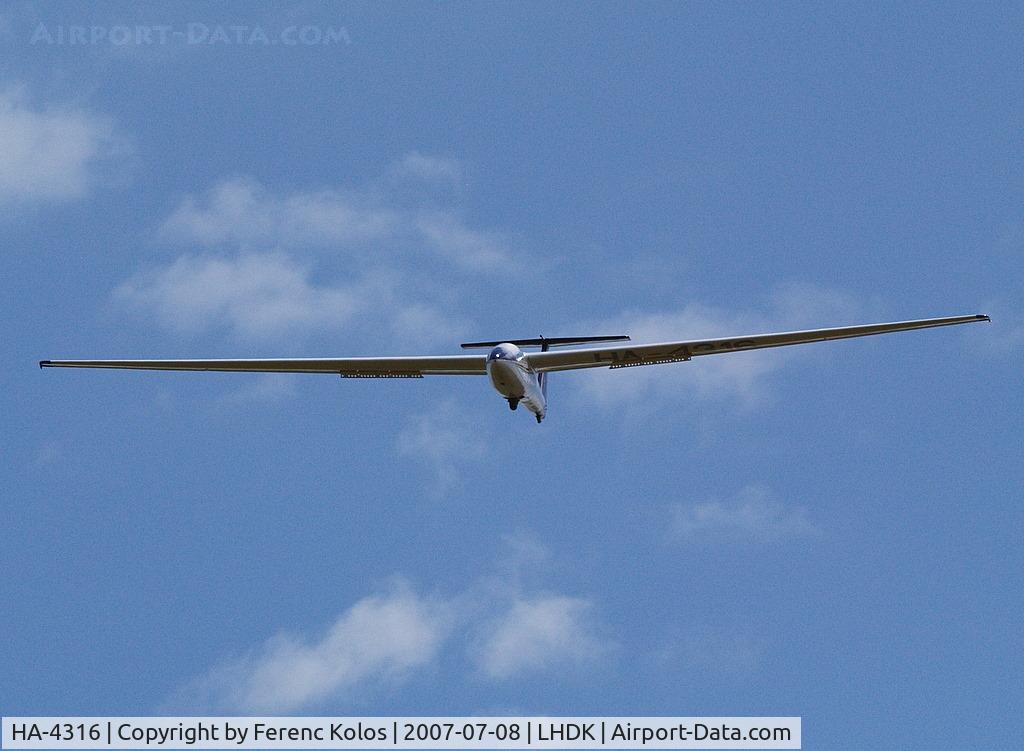 HA-4316, 1976 PZL-Bielsko SZD-36A Cobra 15 C/N W-774, Dunakeszi