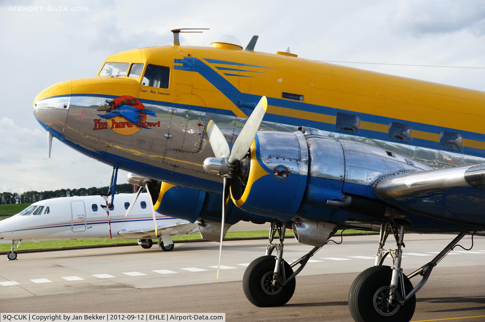 9Q-CUK, 1945 Douglas C-47B Skytrain C/N 16697, Just arrived at LelystadAirport