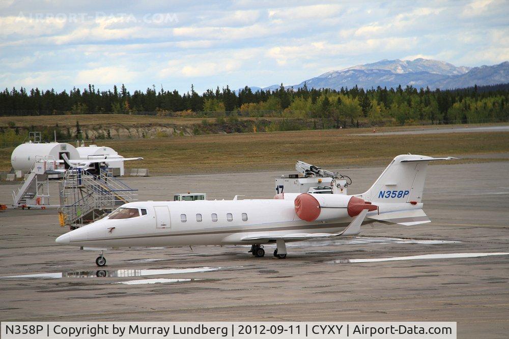 N358P, 2000 Learjet Inc 60 C/N 60-205, On the ramp at Whitehorse, Yukon.