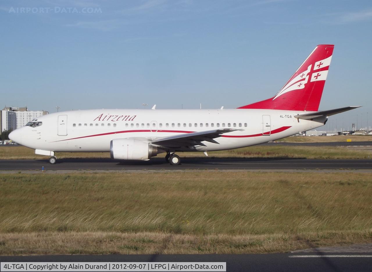 4L-TGA, 1991 Boeing 737-529 C/N 25218, C/N 3024 has been an asset of ILFC since order. In 1998, the Baby Boieng was matched with Rio Sul as PT-SSG, her next airline was Okay Airlines as B-2110 from 2006 until 2009.