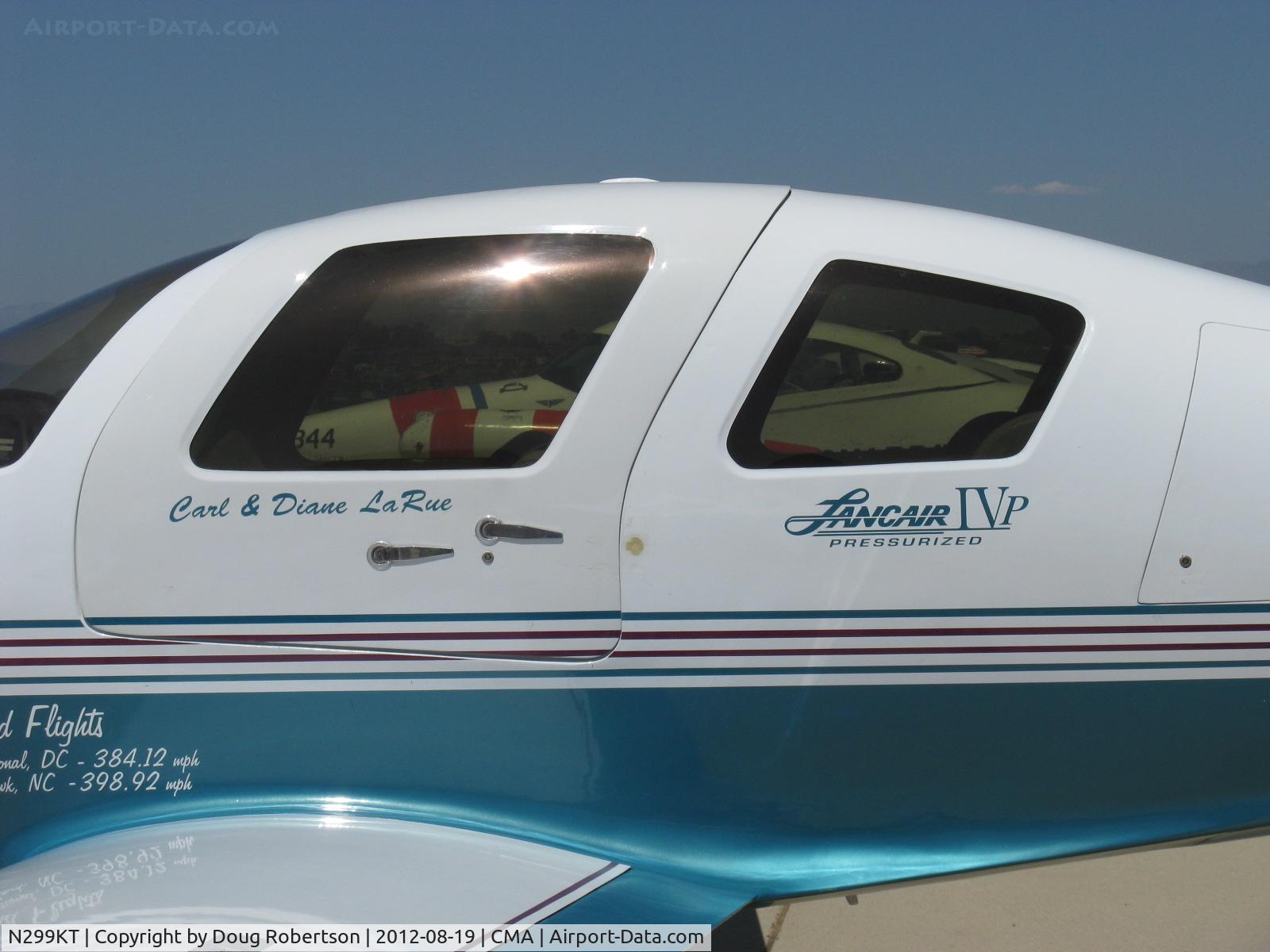 N299KT, 1996 Lancair IV-P C/N 139, 1996 Larue LANCAIR IVP (pressurized), Continental IO-550 300 Hp, sleek cabin & logo