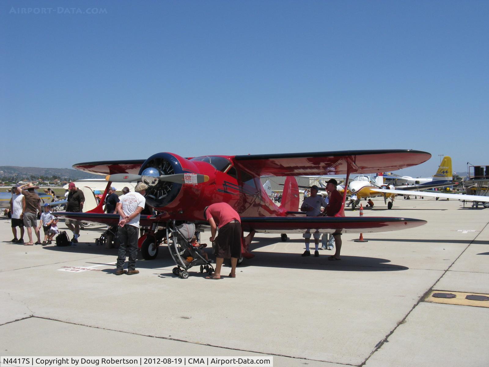 N4417S, 1944 Beech D17S (UC-43-BH/GB2) Staggerwing C/N 6918, 1944 Beech D17S STAGGERWING, P&W R-985 Wasp Jr. 450 Hp