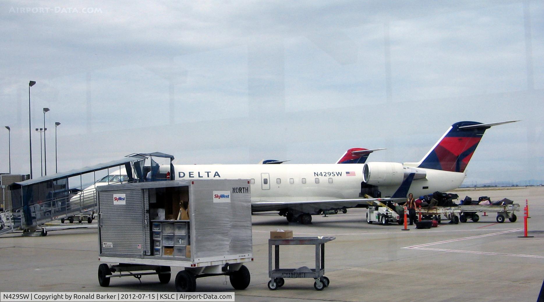 N429SW, 2001 Bombardier CRJ-200LR (CL-600-2B19) C/N 7518, SLC UT