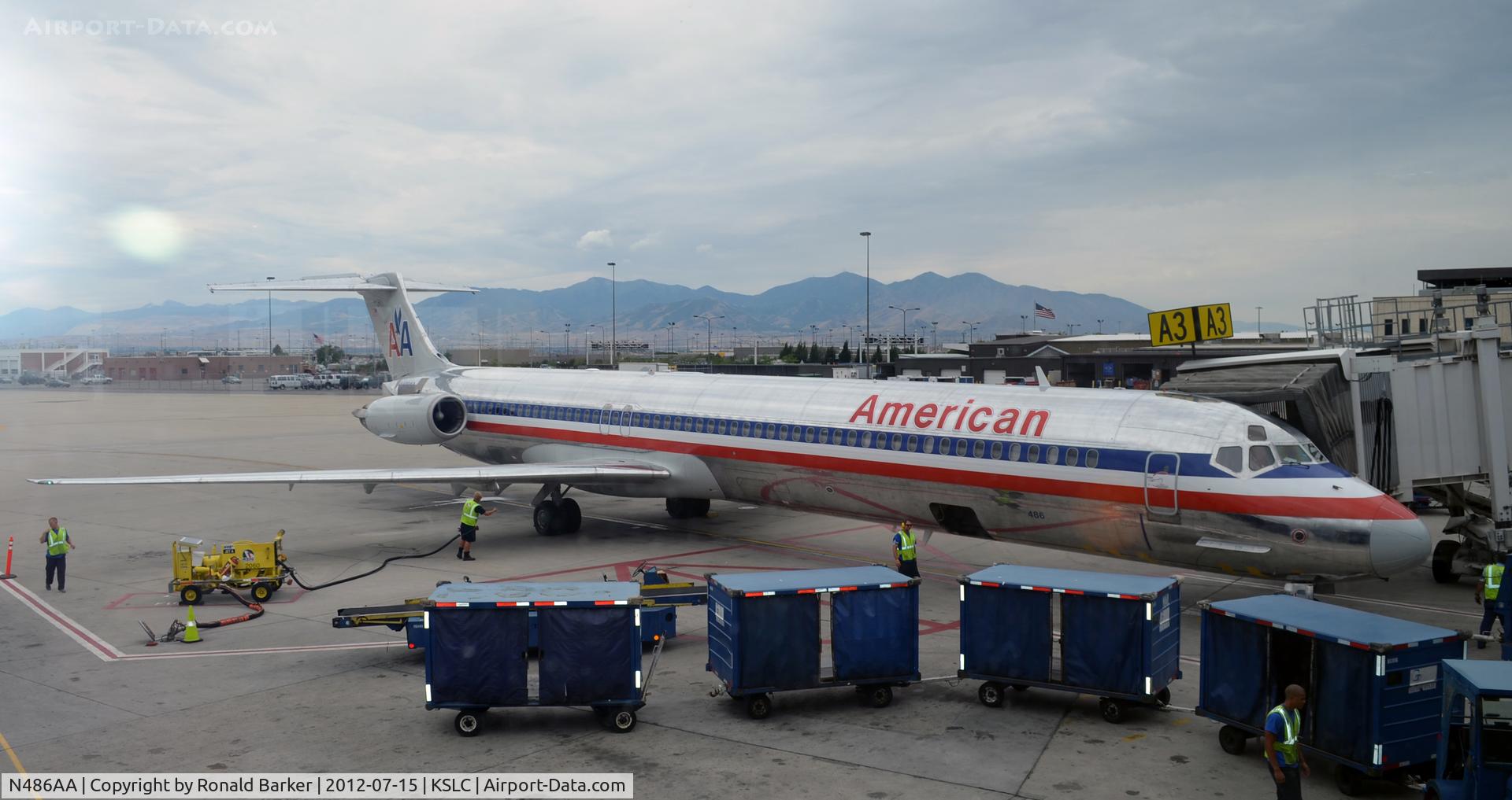 N486AA, 1988 McDonnell Douglas MD-82 (DC-9-82) C/N 49679, SLC UT