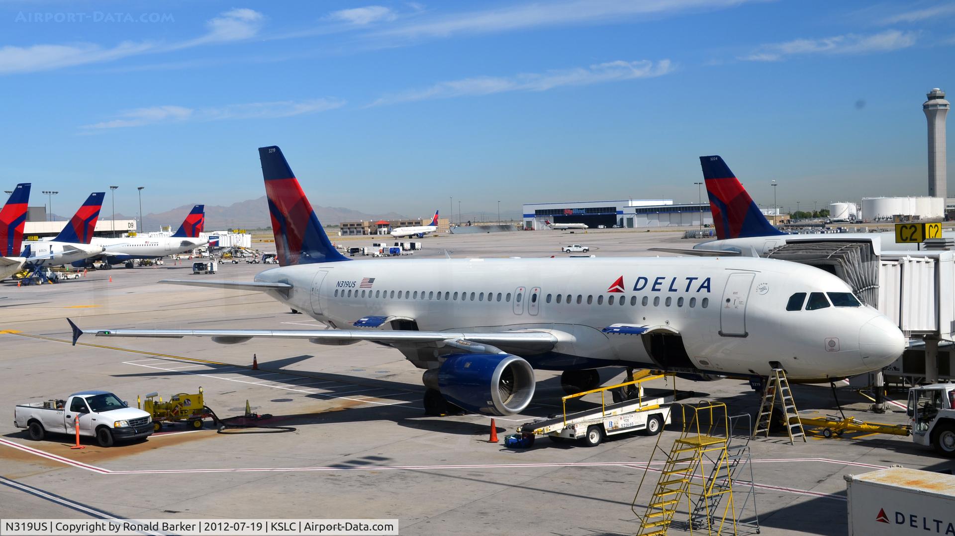 N319US, 1991 Airbus A320-211 C/N 208, SLC UT