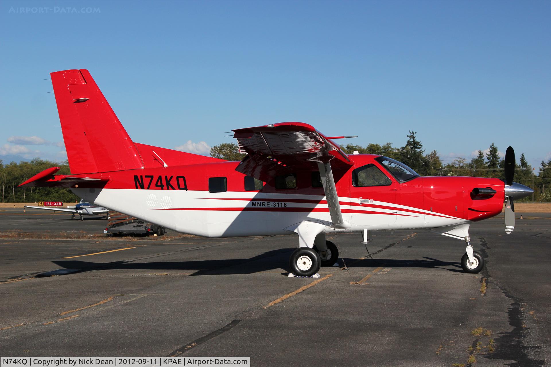 N74KQ, 2012 Quest Kodiak 100 C/N 100-0074, KPAE/PAE Thai ministry of natural resources MNRE-3116