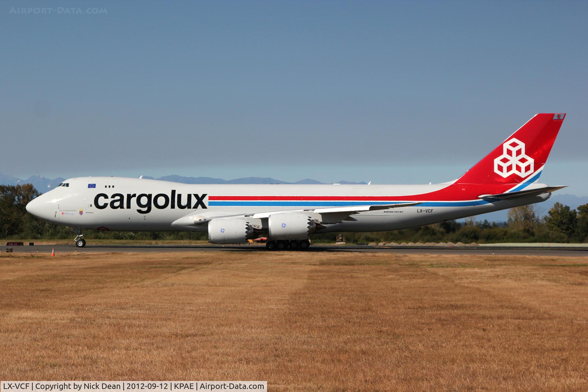 LX-VCF, 2012 Boeing 747-8R7F C/N 35811, KPAE/PAE Cargolux 