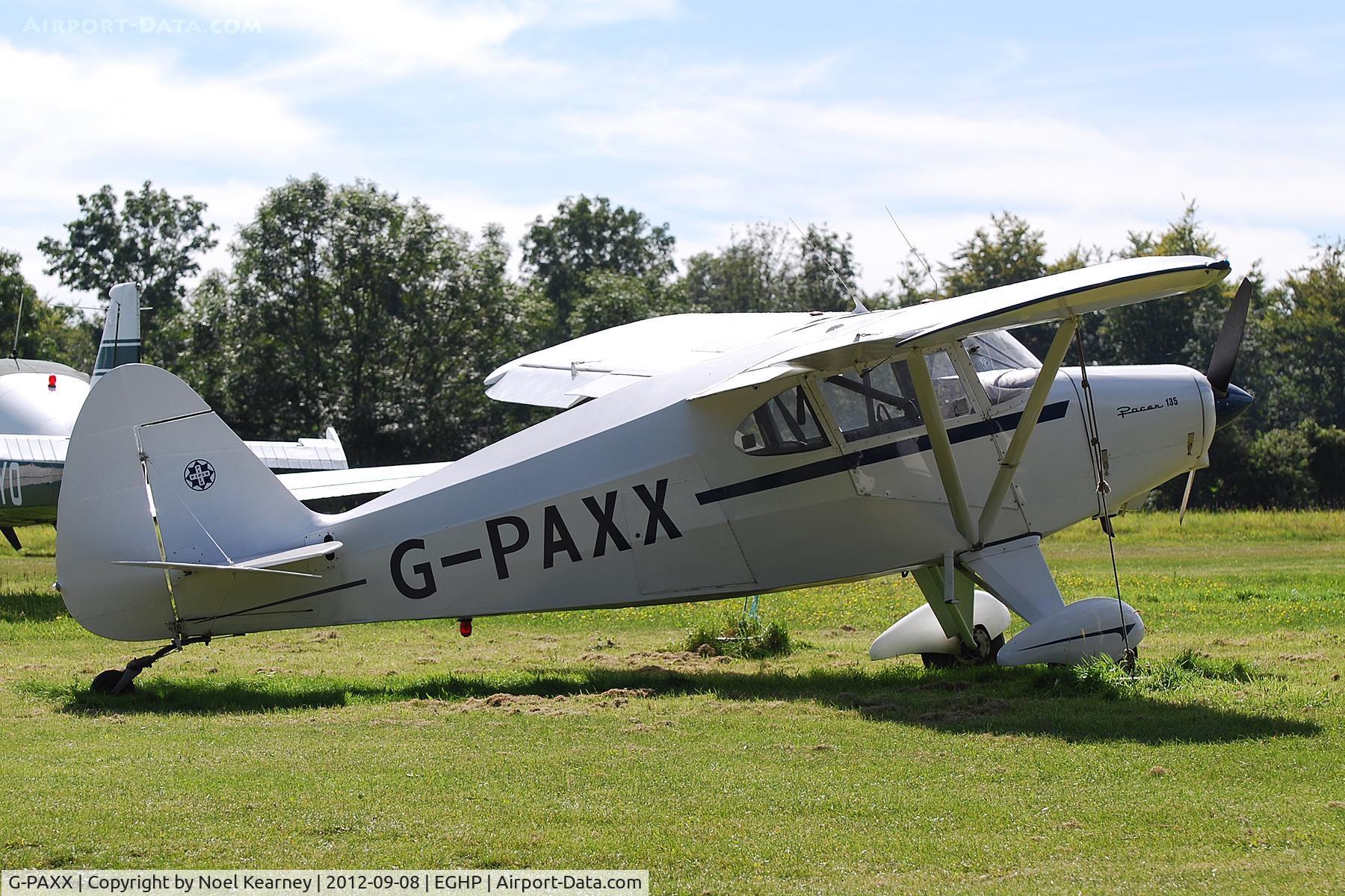G-PAXX, 1954 Piper PA-20-135 Pacer Pacer C/N 20-1107, Photographed at the Vintage Fly-in at Popham Airfield Sept '12