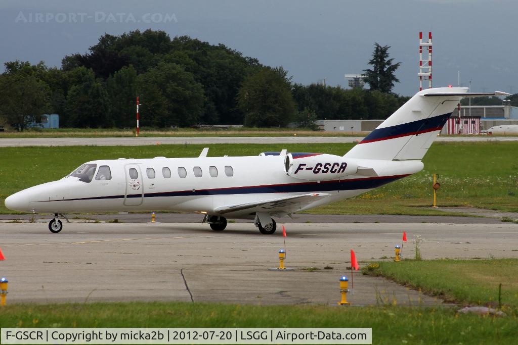 F-GSCR, 2008 Cessna 525B CitationJet CJ3 C/N 525B-0264, Taxiing