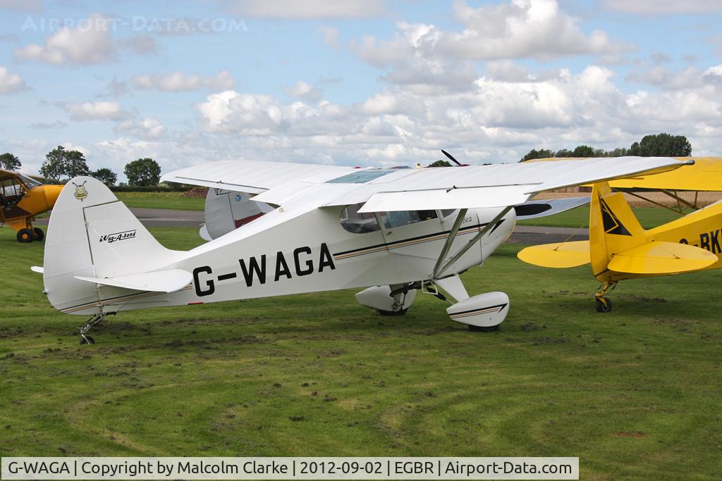 G-WAGA, 1987 Wag-Aero Wag-a-Bond C/N PFA 137-10886, Wag-Aero Wagabond at The Real Aeroplane Club's Wings & Wheels weekend, Breighton Airfield, September 2012.