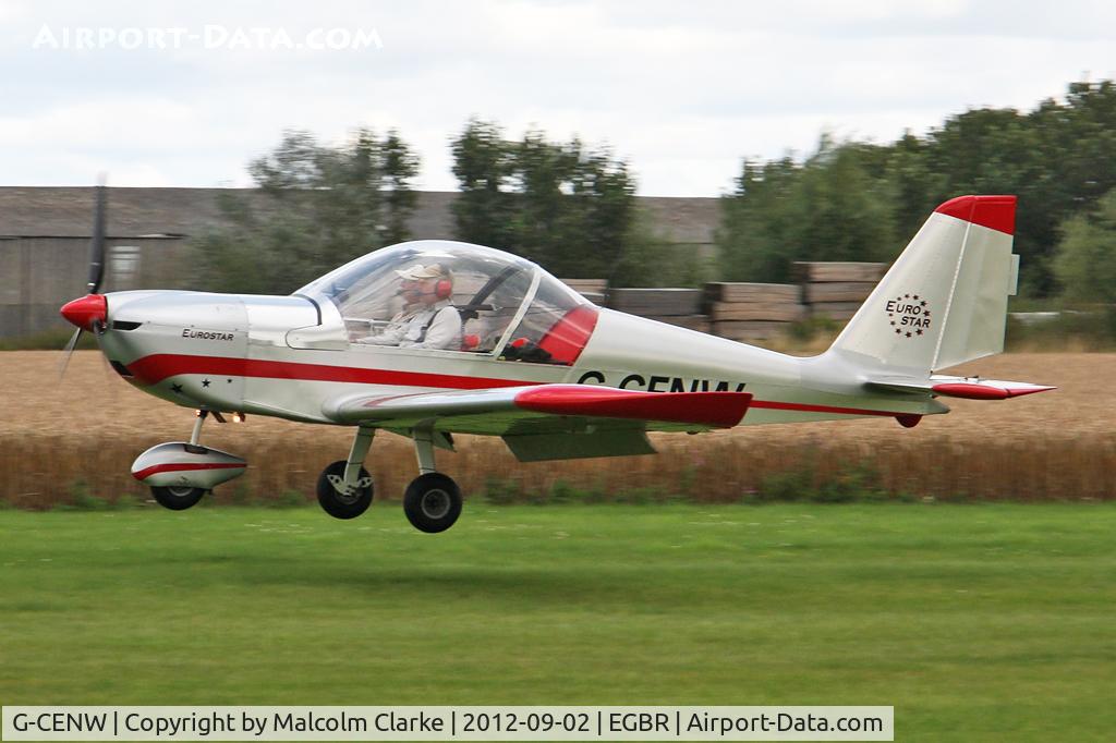 G-CENW, 2007 Aerotechnik EV-97 Eurostar C/N PFA 315-14612, Aerotechnik EV-97 Eurostar at The Real Aeroplane Club's Wings & Wheels weekend, Breighton Airfield, September 2012.