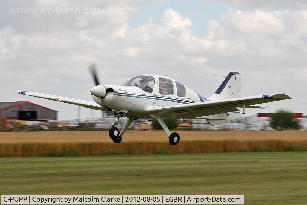 G-PUPP, 1973 Beagle B-121 Pup Series 2 (Pup 150) C/N B121-174, Beagle B-121 Pup 150 at The Real Aeroplane Club's Summer Madness Fly-In, Breighton Airfield, August 2012.