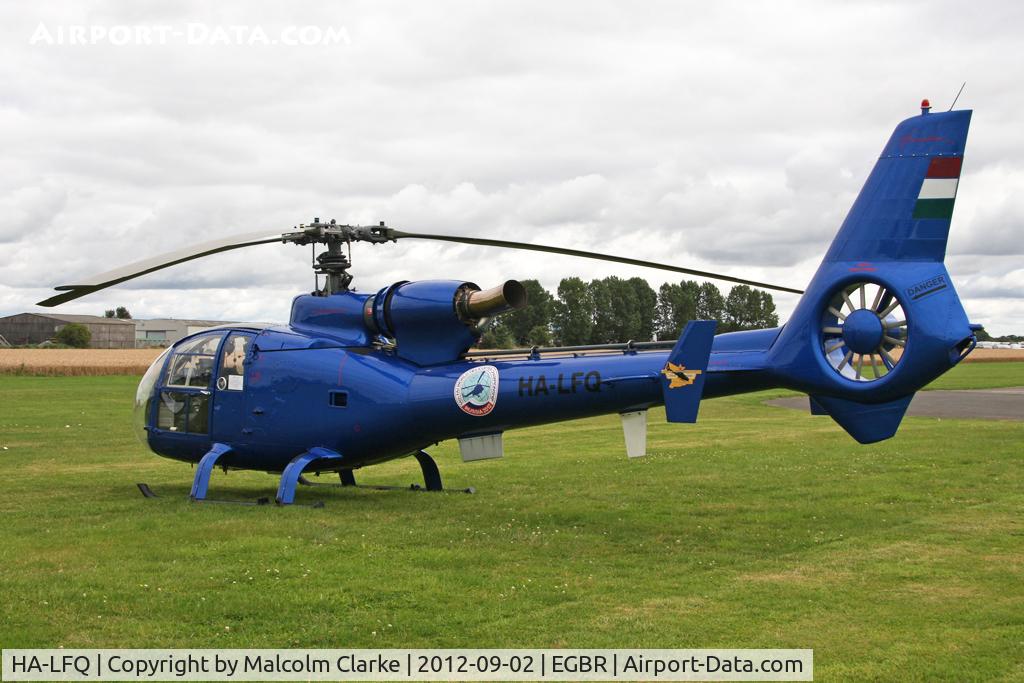 HA-LFQ, 1980 Aerospatiale SA-342L Gazelle C/N 1854, Aerospatiale SA-342L Gazelle at The Real Aeroplane Club's Wings & Wheels weekend, Breighton Airfield, September 2012.