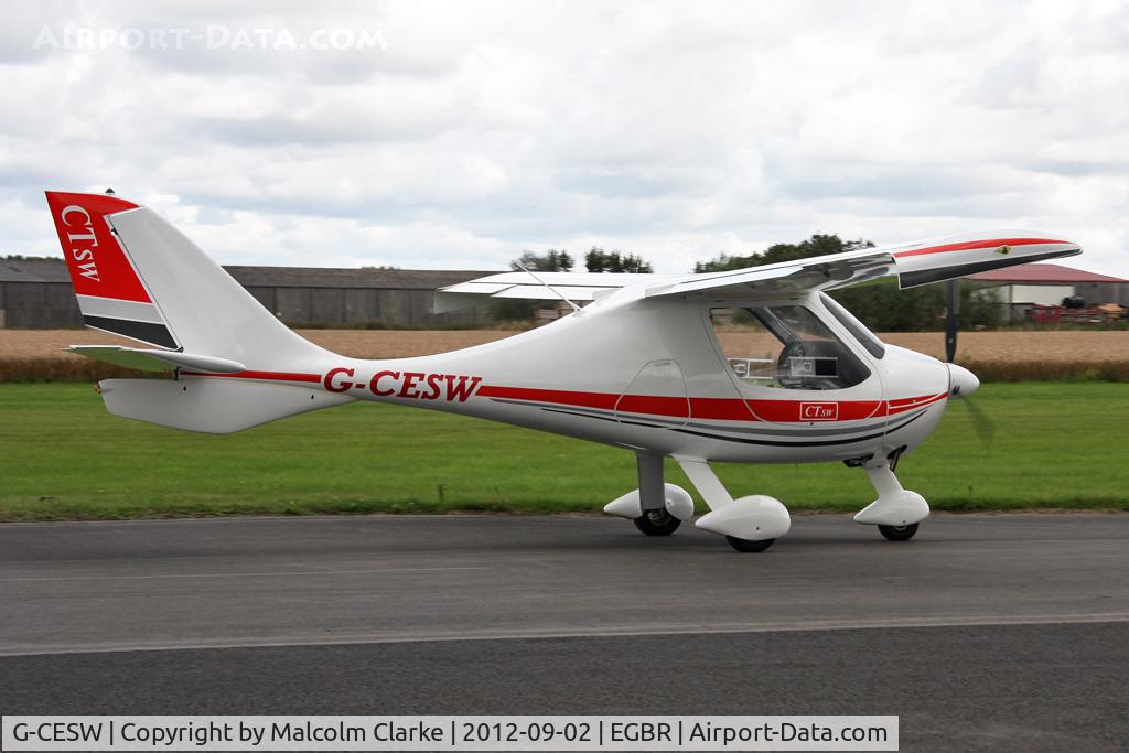 G-CESW, 2007 Flight Design CTSW C/N 8296, Flight Design CTSW at The Real Aeroplane Club's Wings & Wheels weekend, Breighton Airfield, September 2012.