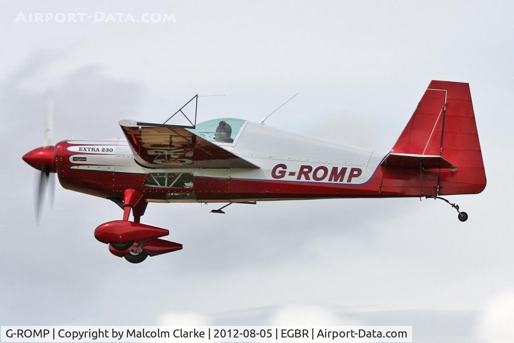 G-ROMP, 1987 Extra EA-230H C/N 001, Extra 230H at The Real Aeroplane Club's Summer Madness Fly-In, Breighton Airfield, August 2012.