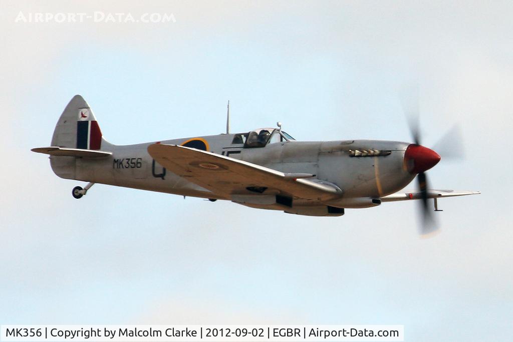 MK356, 1944 Supermarine 361 Spitfire LF.IXc C/N CBAF.IX.1561, Supermarine 361 Spitfire LF.IXc at The Real Aeroplane Club's Wings & Wheels weekend, Breighton Airfield, September 2012.