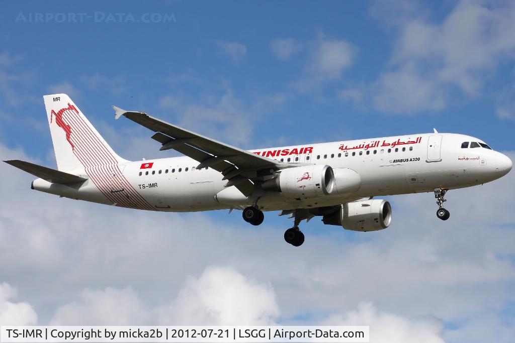 TS-IMR, 2010 Airbus A320-214 C/N 4344, Landing