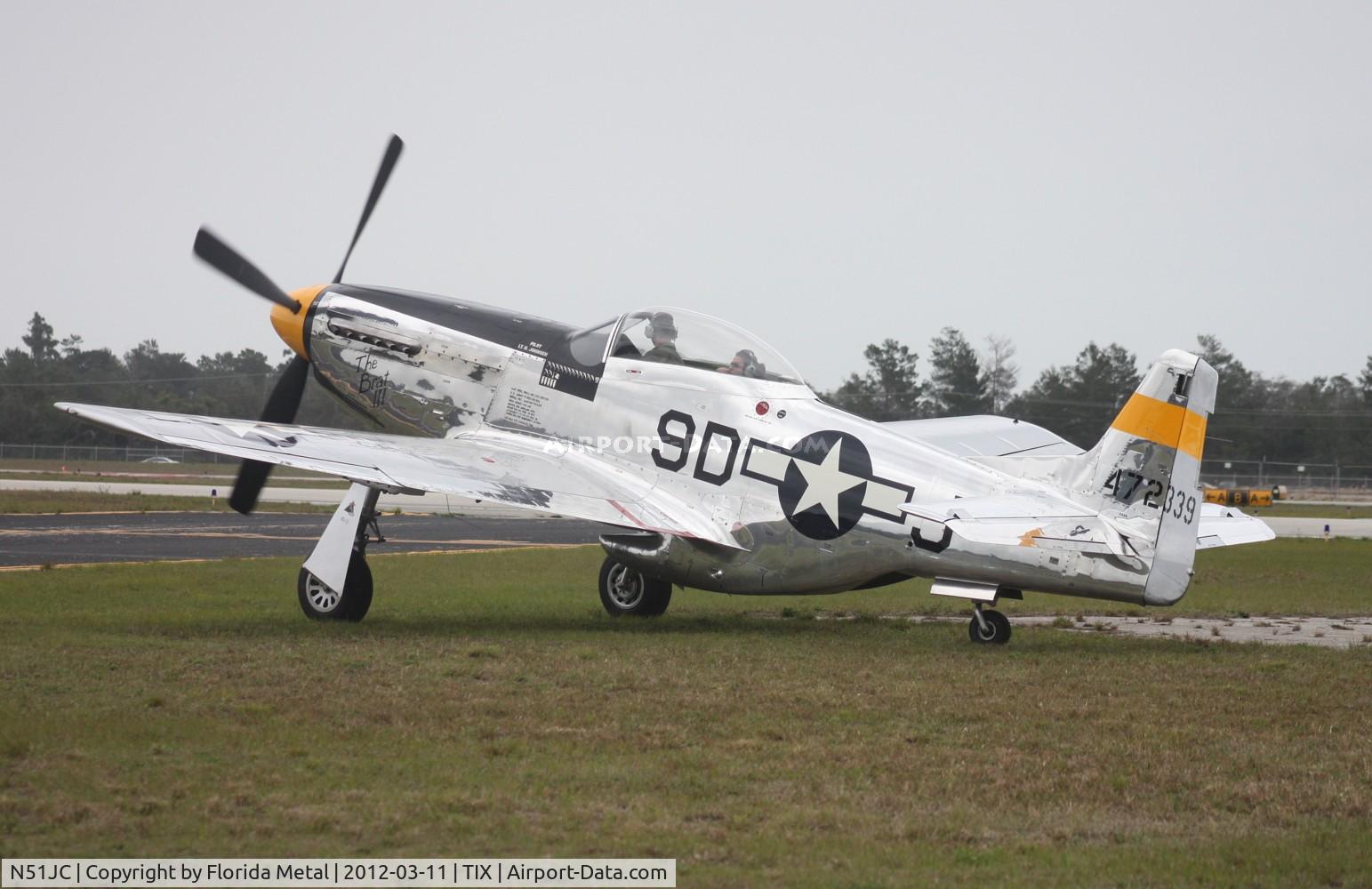 N51JC, 1944 North American P-51D Mustang C/N 122-38798, Brat III