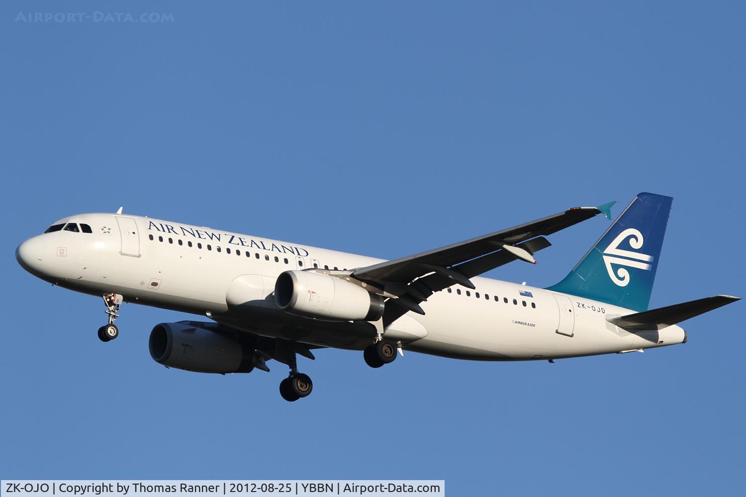 ZK-OJO, 2006 Airbus A320-232 C/N 2663, Air New Zeeland Airbus A320
