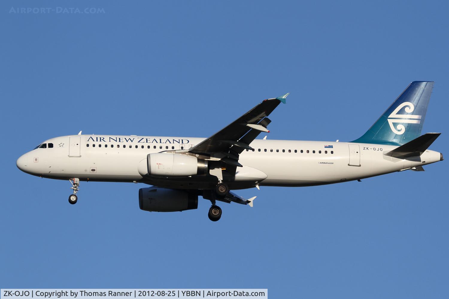ZK-OJO, 2006 Airbus A320-232 C/N 2663, Air New Zeeland Airbus A320