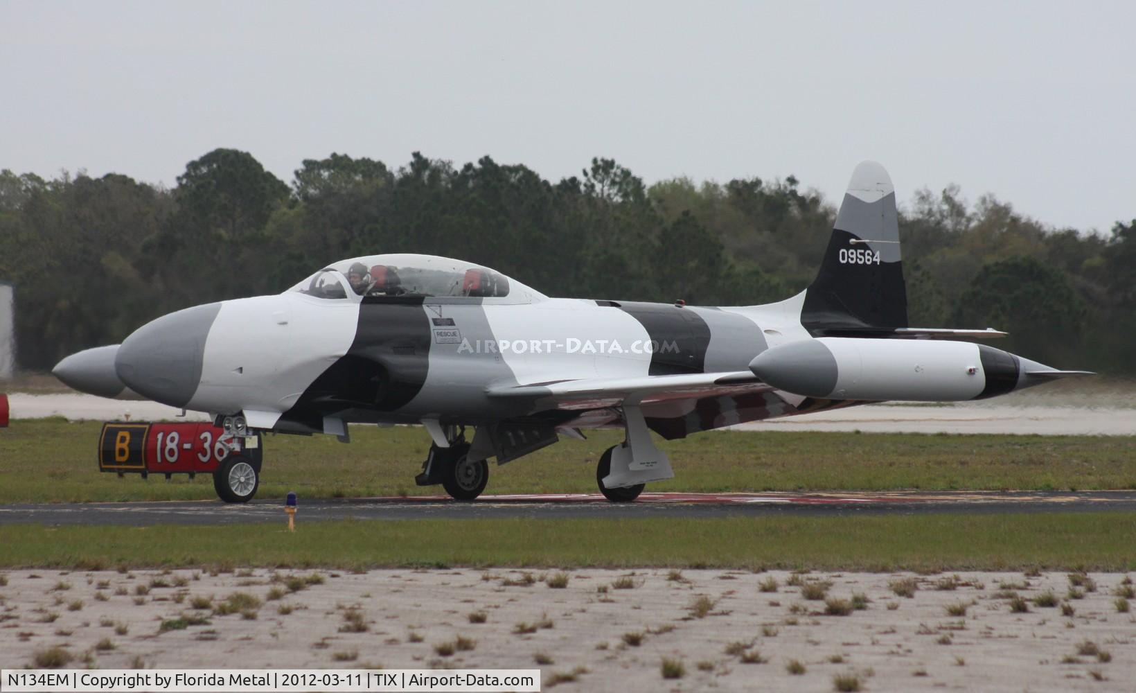 N134EM, Canadair CT-133 Silver Star 3 (CL-30) C/N T33-564, Black Diamond Jet Team T-33