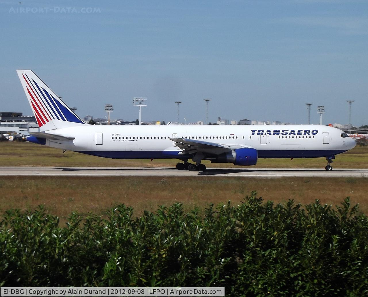 EI-DBG, 1991 Boeing 767-3Q8/ER C/N 24746, In 2003, C/N 378 took up her current residency in Russia. Transaero started serving ORY from DVO on 2012-07-28 on a daily basis. Success was almost instant and on Saturdays, 763s substitute to the usual mix of 737-700 and 800.