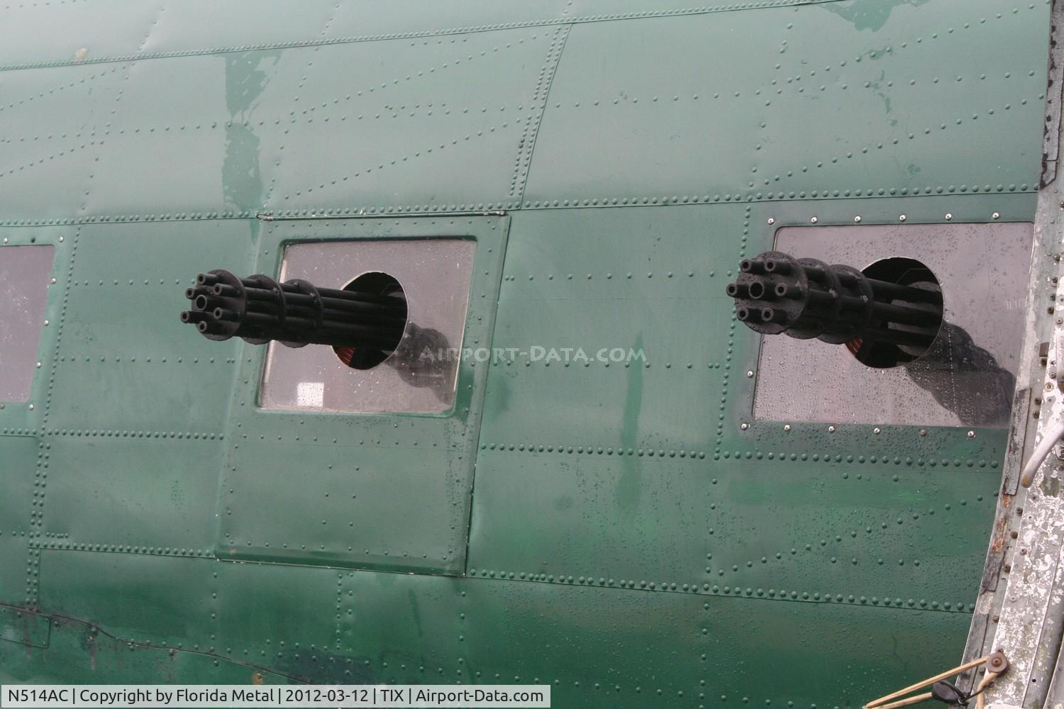 N514AC, 1944 Douglas DC3C (R4D6) C/N 26558, Guns from Spooky
