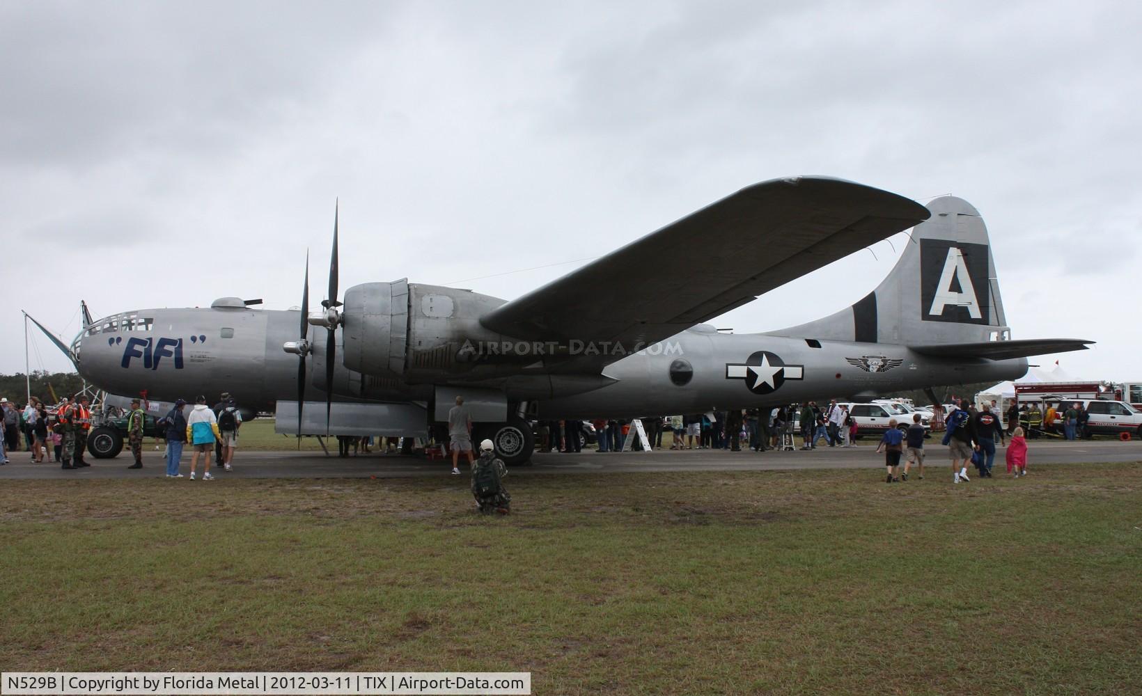 N529B, 1944 Boeing B-29A-60-BN Superfortress C/N 11547, Fifi not giving rides today due to low ceiling