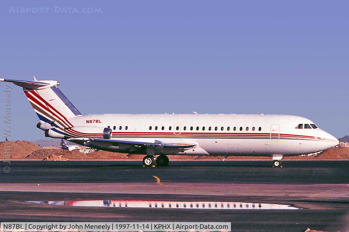 N87BL, 1967 BAC 111-419EP One-Eleven C/N BAC.120, BL Yachts' One-Eleven seen at PHX in 1997