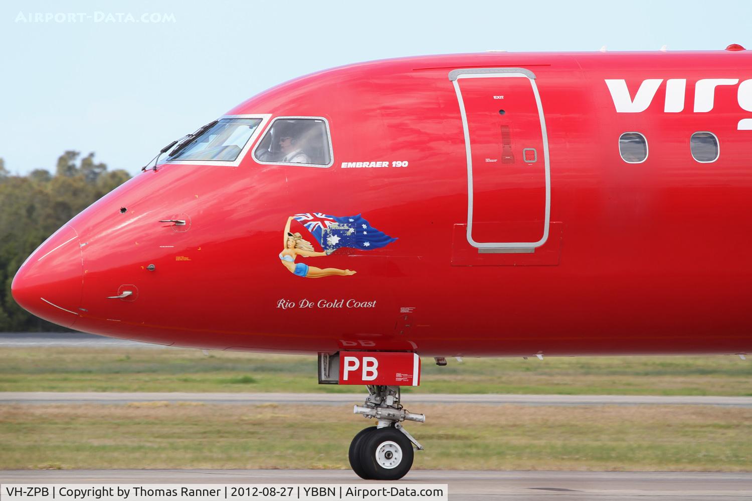 VH-ZPB, 2008 Embraer 190AR (ERJ-190-100IGW) C/N 19000162, Virgin Australia Embraer 190