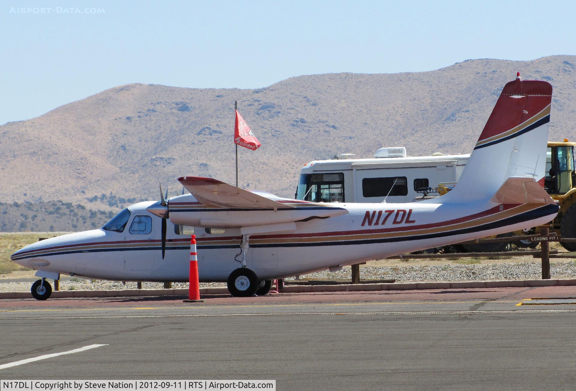 N17DL, 1969 Aero Commander 500 S C/N 1866-42, Ponderosa Aviation Aero Commander 500S BLM lead plane @ Stead Airport BLM Air Tanker Base on September 11, 2012 during Reno Air Races