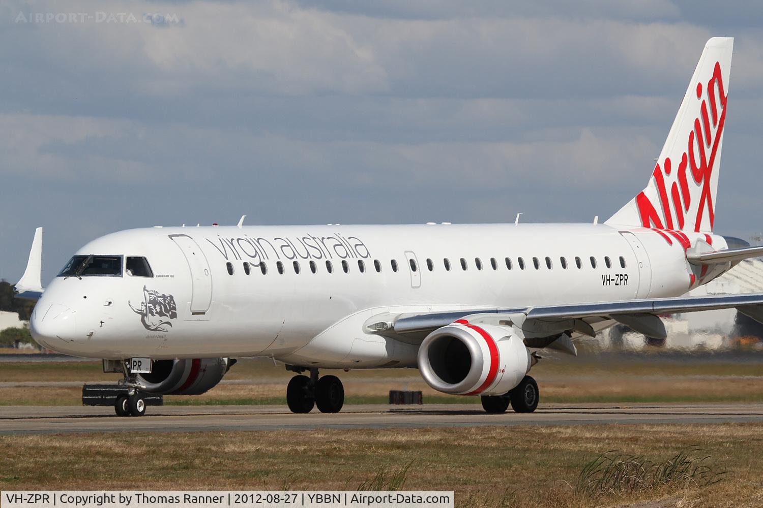 VH-ZPR, 2010 Embraer 190AR (ERJ-190-100IGW) C/N 19000424, Virgin Australia Embraer 190