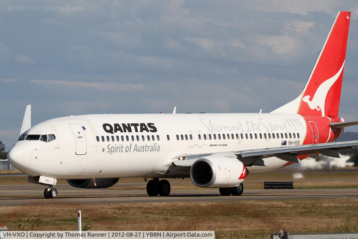 VH-VXO, 2002 Boeing 737-838 C/N 33485, Qantas Boeing 737