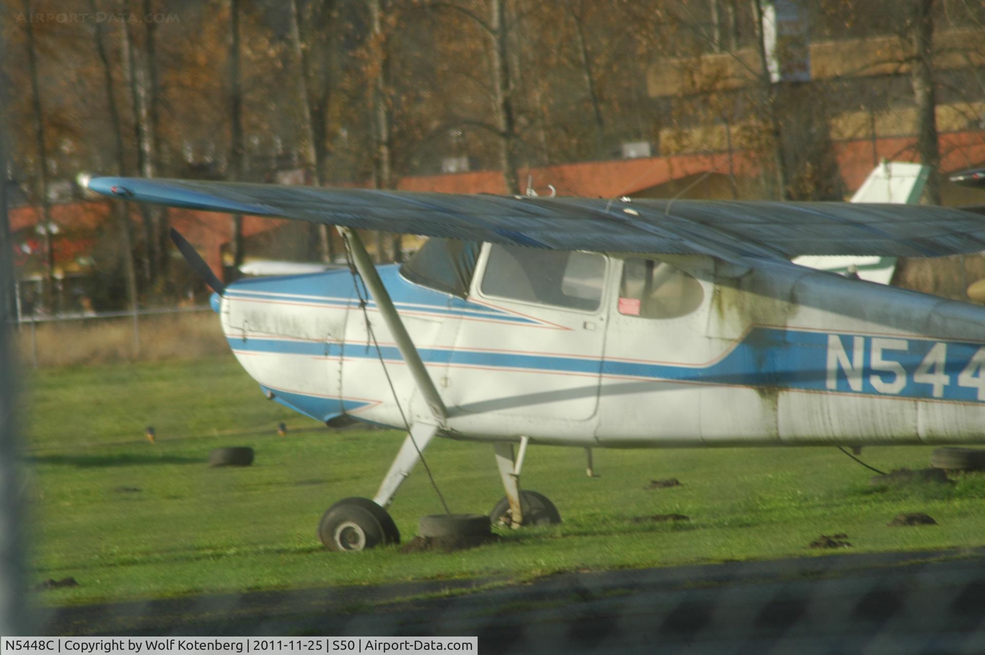 N5448C, 1950 Cessna 170A C/N 19482, parked at Auburn Regional ( S50 )