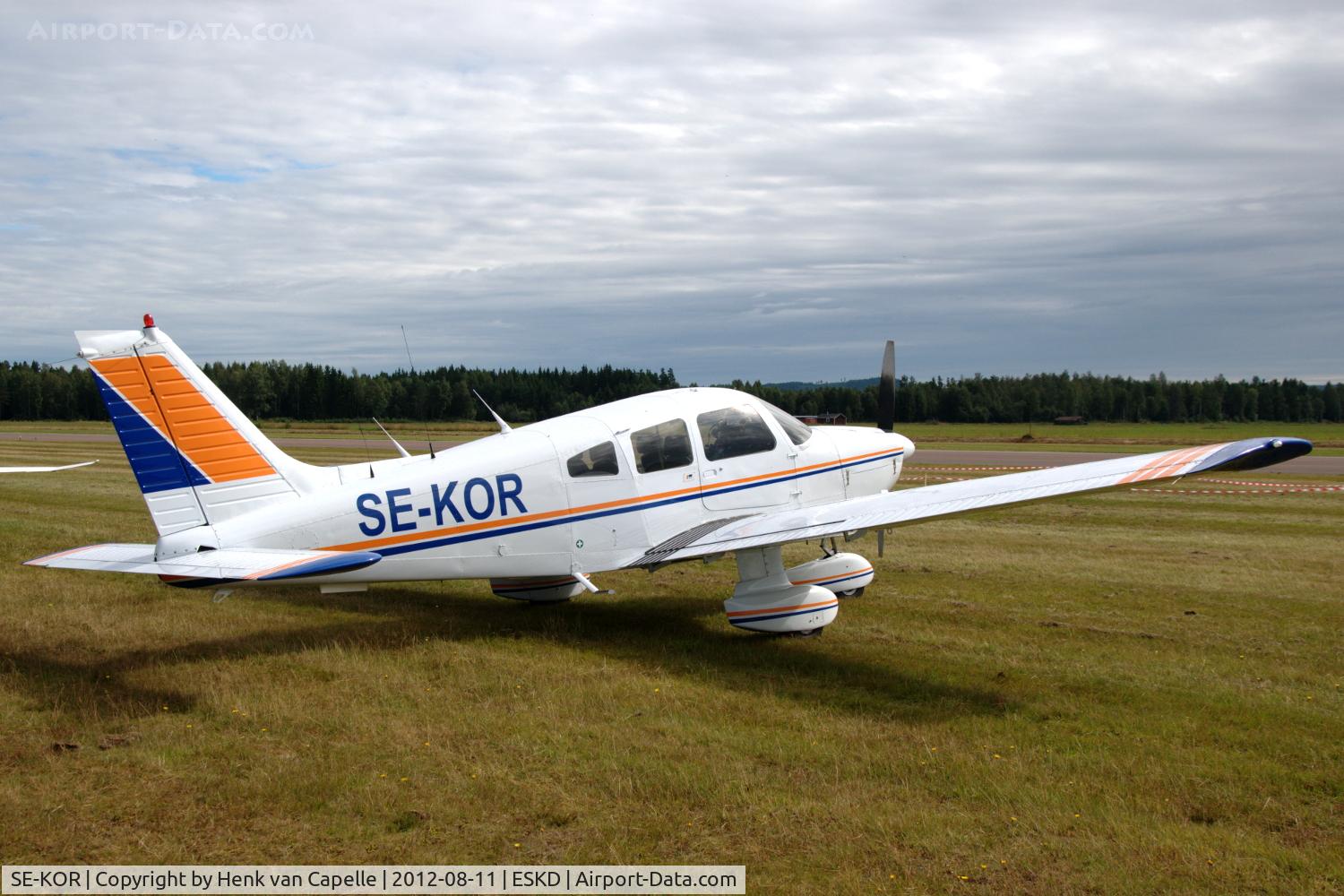 SE-KOR, 1980 Piper PA-28-181 Archer C/N 28-8090043, Piper Archer parked at its home base Dala-Järna airfield, Sweden.