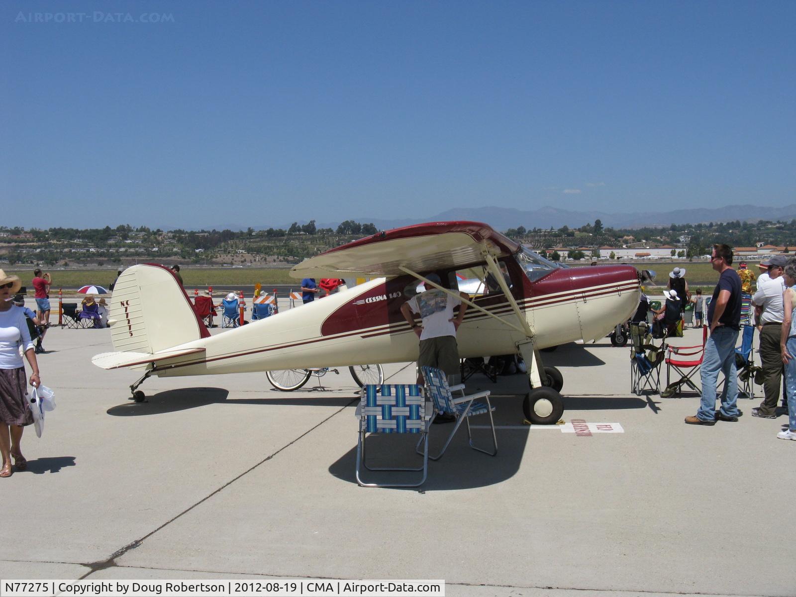 N77275, 1946 Cessna 140 C/N 11488, 1946 Cessna 140, Continental C85 85 Hp