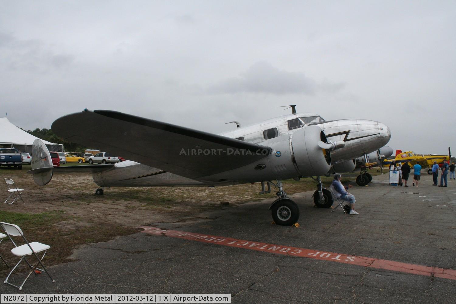 N2072, 1936 Lockheed 12A Electra Junior C/N 1208, Lockheed 12A Electra Jr