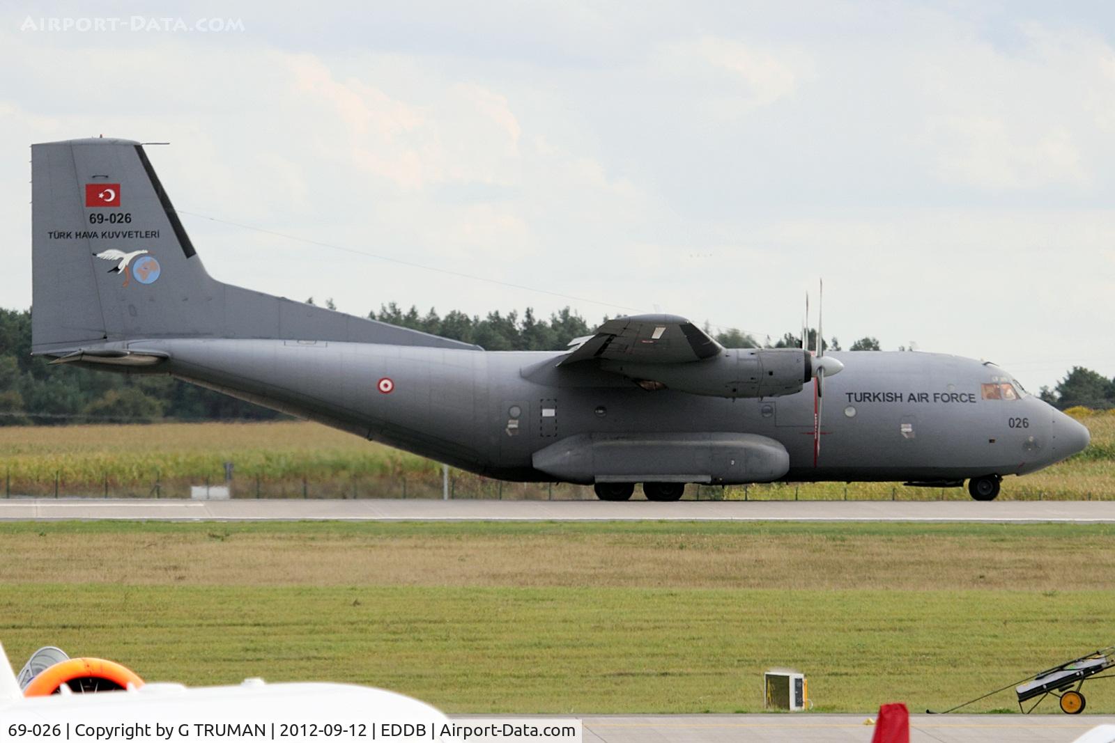 69-026, Transall C-160D C/N D26, Arriving at ILA 2012 in support of the Turkish Stars