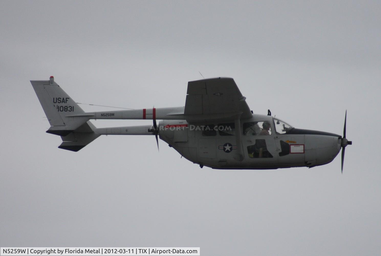 N5259W, 1968 Cessna M337B (O-2A) Super Skymaster C/N 337M-0196 (68-10831), O-2 Skymaster