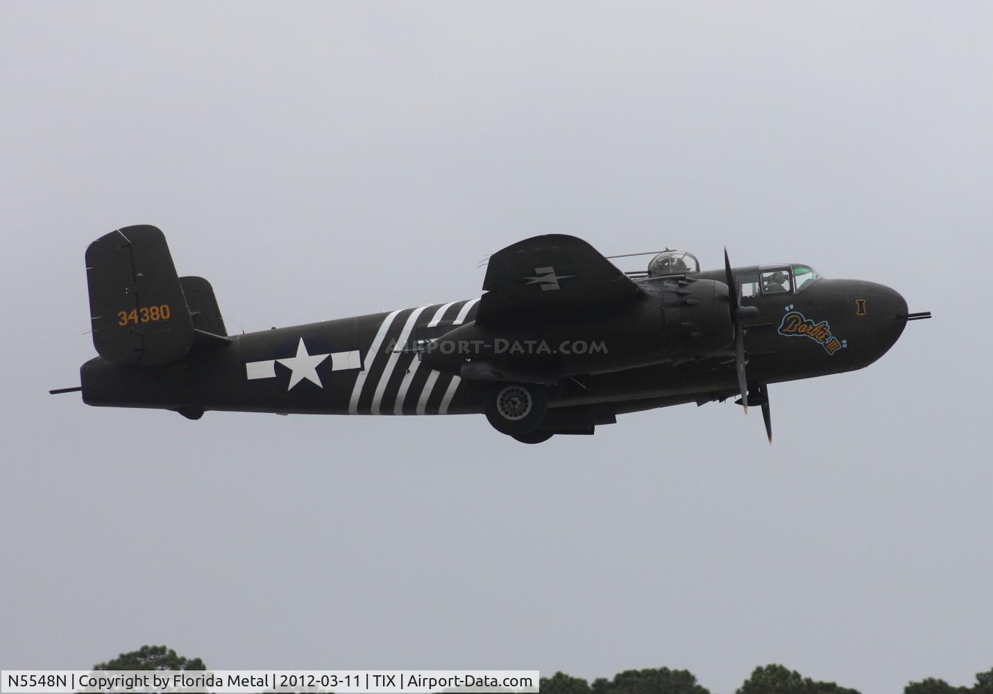 N5548N, 1943 North American B-25H Mitchell C/N 98-21107, Barbie III