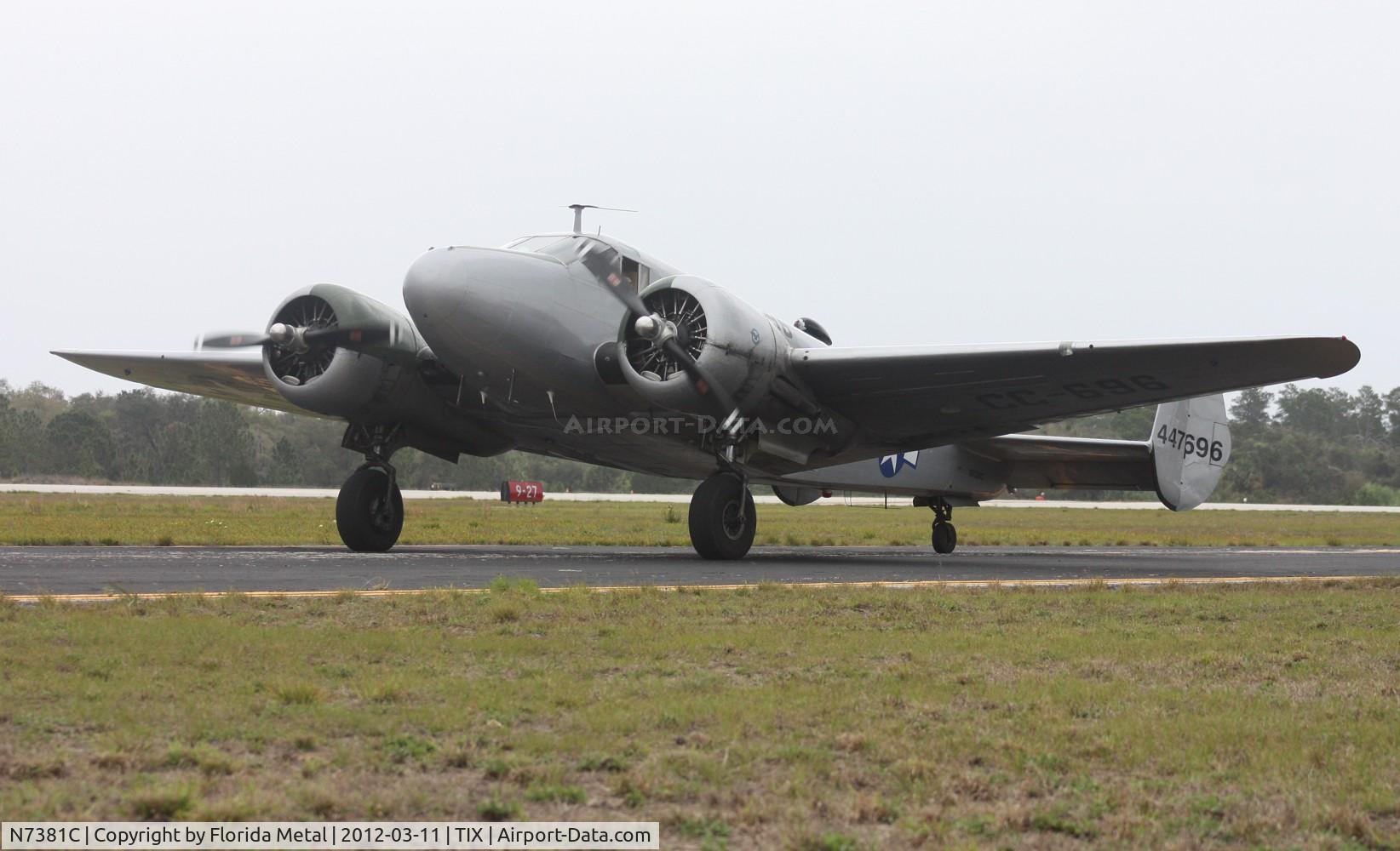 N7381C, 1944 Beech C18S C/N 8104, Beech C-45