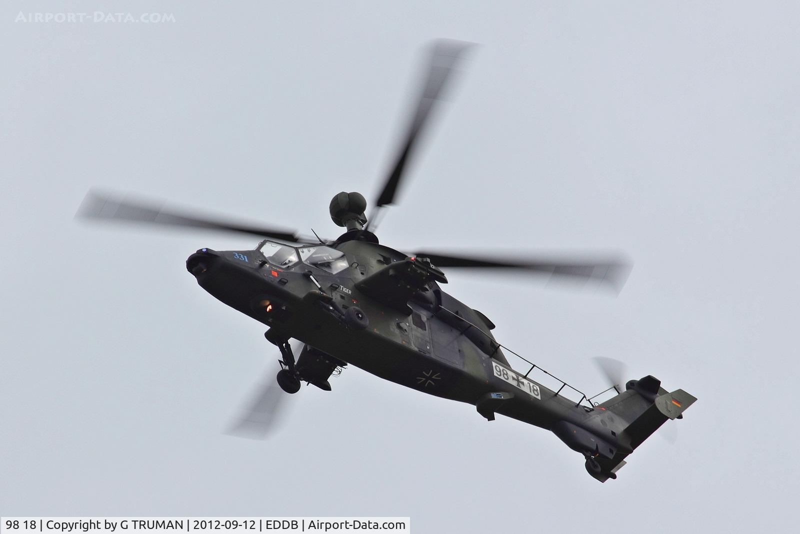 98 18, Eurocopter EC-665 Tiger UHT C/N 1004/UHT04, Tiger helicopter display at ILA 2012