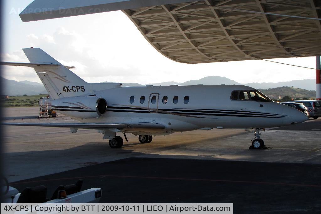 4X-CPS, 1998 Raytheon Hawker 800XP C/N 258391, parking at the new business terminal