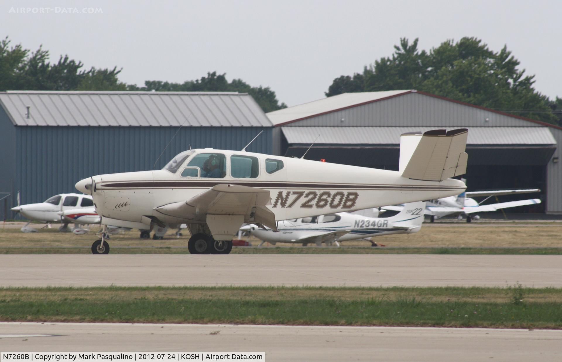 N7260B, 1958 Beech J35 Bonanza C/N D-5601, Beech J35